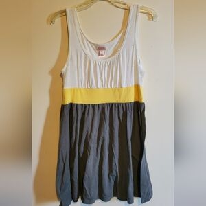 Women's Sleeveless Color Block Dress